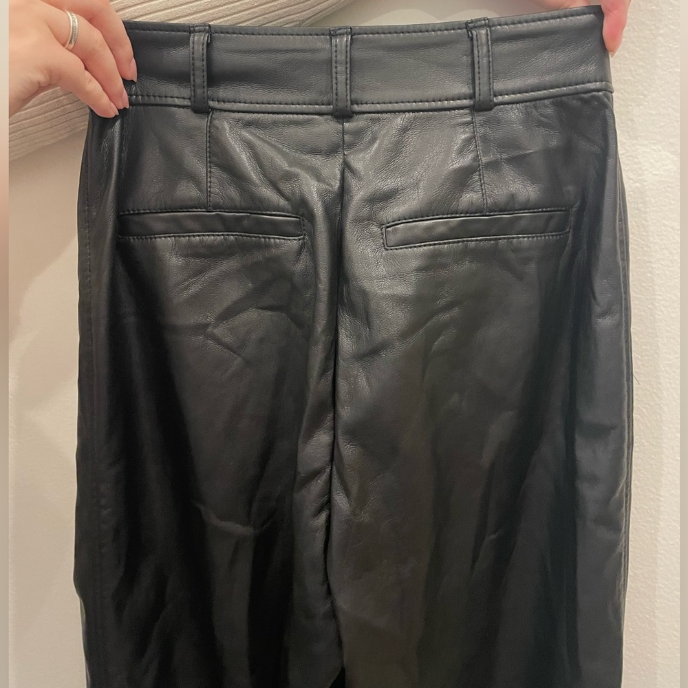Babaton vegan leather trousers